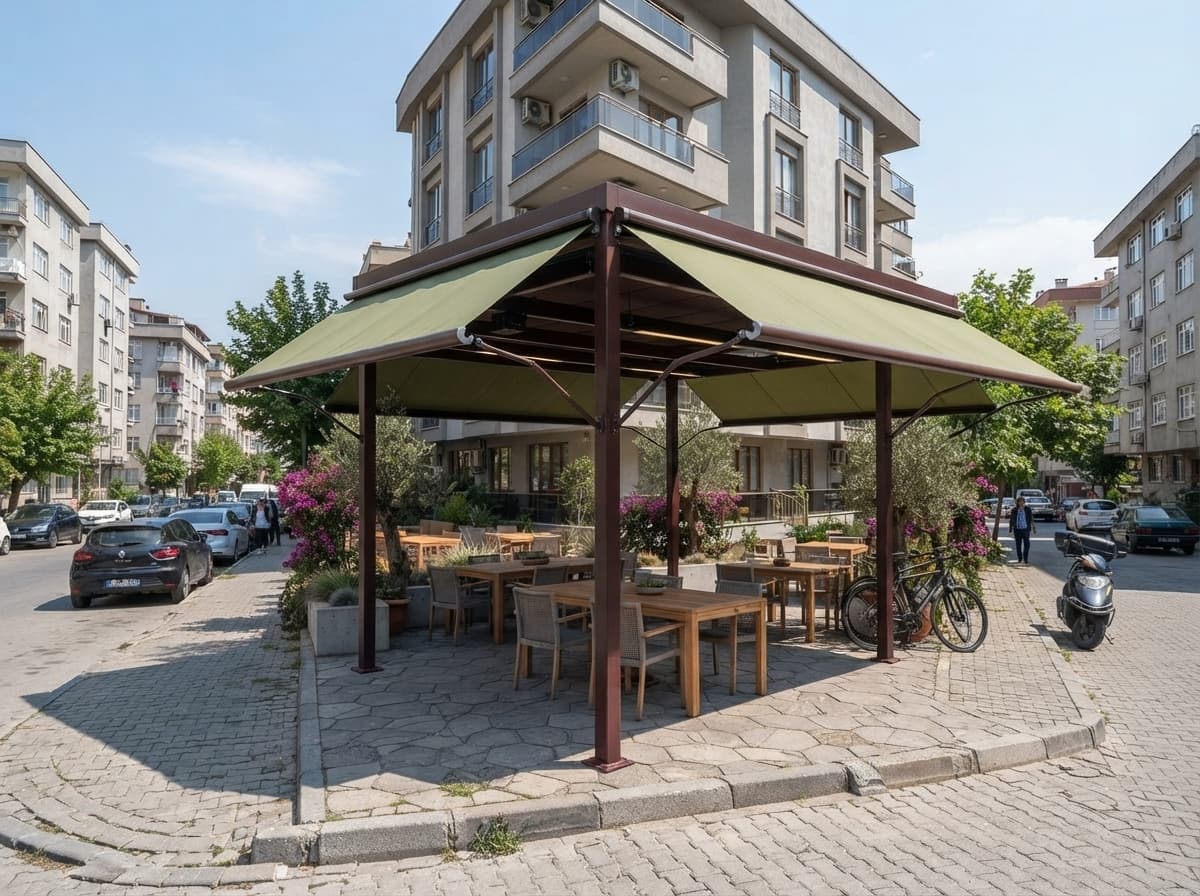 Balkonda win tente uygulaması