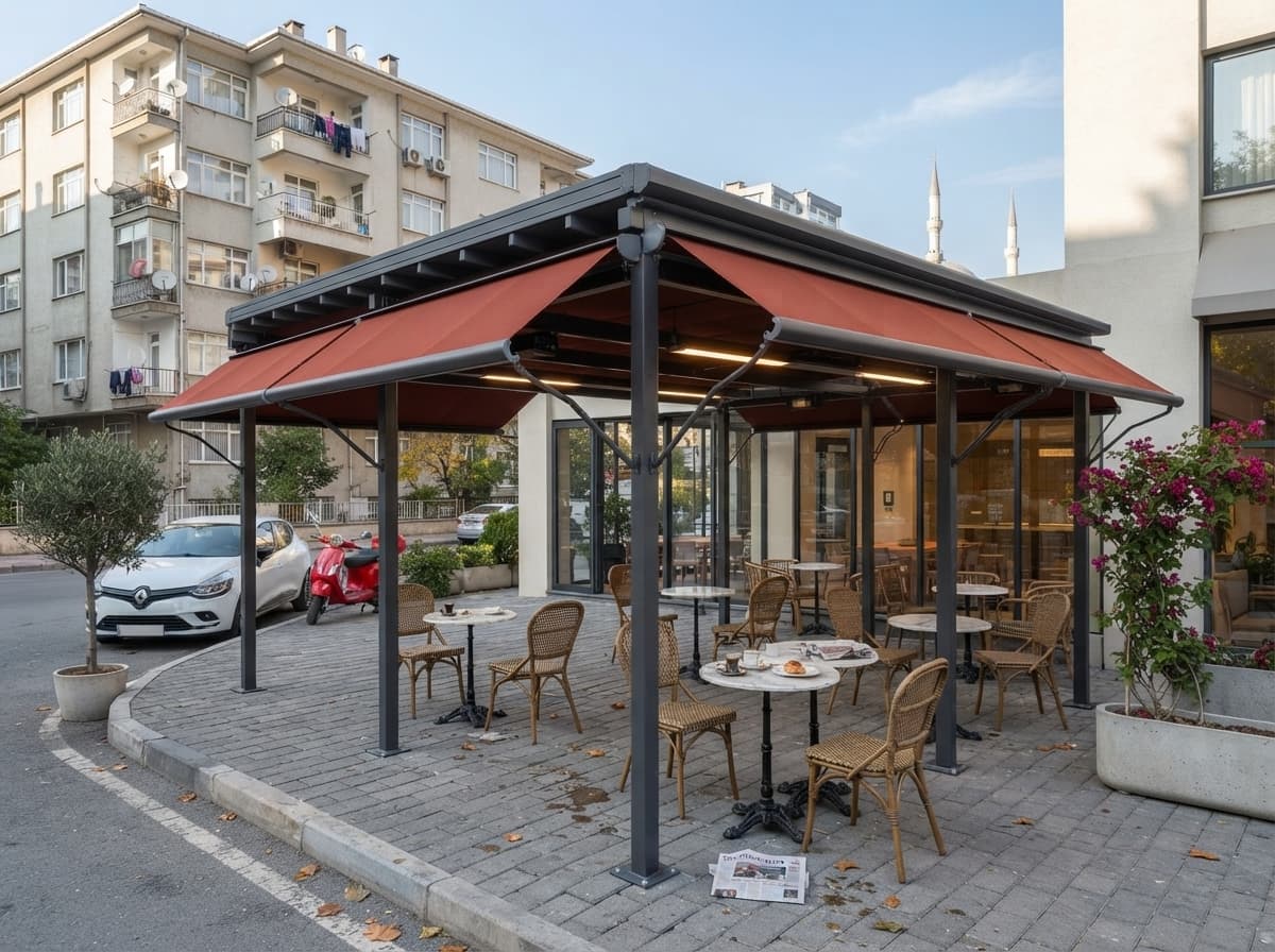 Balkonda win tente uygulaması